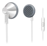 Ear-Bud,MIC,BASS,White,