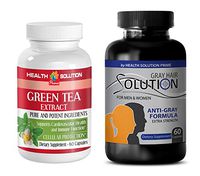Fat Burner Appetite suppressant - Green Tea - Gray Hair - Combo - zinc and Copper Supplement - (2 Bottles Combo)