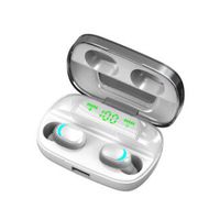 Karooch Bluetooth Headphones 5.0 Wireless Earbuds, 3D Stereo Wireless Sports Headset, IPX6 Waterproof, Mini in Ear Wireless Headphones Compatible with Apple Airpods Android/iPhone Samsung (White)
