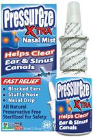 Pressureze 'XTRA' Nasal Spray - 34 ml (245 Sprays) Fast, Natural Relief from Sinus & Ear Pressure symptoms, Congestion, Stuffy Nose, Blocked Ears, Nasal Drip,Helps remove mucus where viruses can grow.