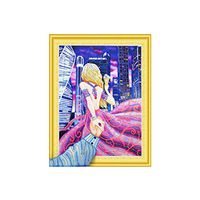 Meidexian888 Special Shaped Diamond Painting, DIY 5D Partial Drill Cross Stitch Kits Crystal (D)