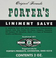 Special pack of 6 Porter's Liniment Salve 2. oz X 6