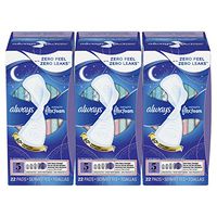 Always Infinity Feminine Pads with Wings for Women, Size 5, Extra Heavy Overnight, Unscented, 22 Count - Pack of 3 (66 Count Total)