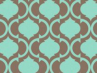 TILES AQUA & CHOCOLATE Recycled120~20"x30" Half Ream Tissue Prints (2 unit, 120 pack per unit.)