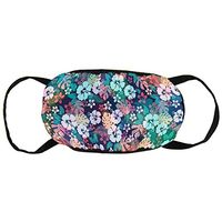 NiYoung Charming Hawaii Flower Anti-Dust Earloop Face Cover for Women Men, Pollen Running Climbing Half Face Mouth Cover - Elastic Band Anti-Allergies Mouth-Muffle