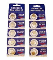 10 CR1025 Lithium Button Cell batteries, 5-Pcs Card X2