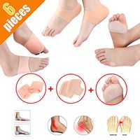 6 Pieces Arch Support Sleeve Set, Arch Support Sleeve Plantar Fasciitis Support, Man and Woman Foot Care Kit for Foot Pain Relief