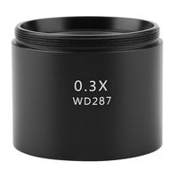 Auxiliary Objective Lens,KP-0.3X Auxiliary Stereo Microscope Objective Lens for Industry Video Microscope 48mm Mounting Equipment Accessories