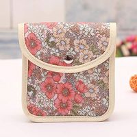 Gimax Coin Purses - Sanitary Pads Bags Wet Bag Reusable Bag for Mama Cloth Pads Menstrual Napkin Also Can Be Coin Makeup Bag Makeup Tool New - (Color: Pink)