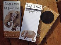 Alex Clark Elephant Magnetic To Do List Pad Note Pad 100 Sheets
