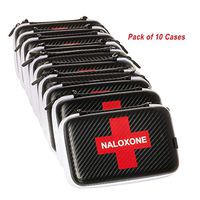 Naloxone Case for Opioid Overdose and Narcan Kits | Custom Designed Hardshell Case Holds All Formulations of Naloxone | Does Not Include Accessories or Narcan (Cases Dimensions: 7" x 4.5" x 2") (10)