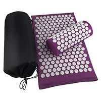 Lotus Acupuncture Massage Pads Back and Neck Pain Relief Acupressure Mat and Pillow Set Relieves Stress, Back, Neck, and Sciatic Pain