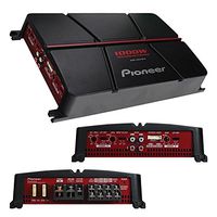 Pioneer GM-A6704 4-Channel Bridgeable Amplifier with Bass Boost,Black/red