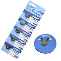 HQRP 5-Pack Battery for Toyota 4Runner / Corolla/Highlander 2010/2011 Smart Key Fob + HQRP Coaster