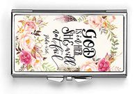 Bible Verses God is Within Her She Will Not Fall Psalm 46 Pill Box Compact Rectangle 7 Day Pill Box Pill Case
