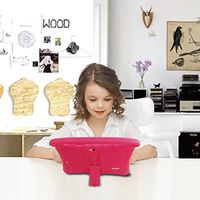 Auto Beyond 7inch Kids Tablet PC with Handle Silicone Case-Quad Core 1.2GHz,8GB ROM,Wi-Fi,Bluetooth,Dual Camera,Touchscreen,1024x600 Resolution,Google Android 4.4-(Pink)