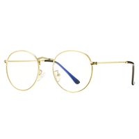 Pro Acme Blue Light Blocking Glasses Retro Round Computer Game Glasses for Women Men Anti Eye Strain Headache (Sleep Better) (Gold)