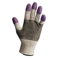 Jackson Safety 97431 G60 Purple Nitrile Gloves, Medium/Size 8, Black/White, Pair