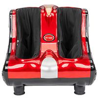 Foot Massager, Smart Kneading Rolling Vibration Shiatsu Foot Calf Leg Massager 110V Red