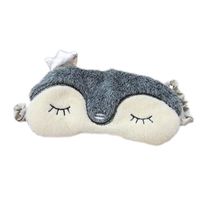 Kanggest Penguin Sleeping Mask Cute Animal Soft Plush with Silk Funny Blindfold Eye Cover Eyeshade for Kids Girls Teens and Women Plane Travel Nap Night Sleeping