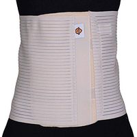 Universal Breathable Adjustable Elastic Abdominal Belt Corset for Post Surgery (Tan)