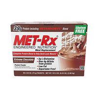 MET-Rx Original Whey Protein Powder, Great for Meal Replacement Shakes, Extreme Chocolate, 2.54 oz. Packets, 40 Count