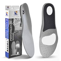 Hycency Plantar Fasciitis Insoles Shoe Inserts, Arch Support Orthotic Inserts Sneaker Memory Foam Insoles, Running Athletic Shoe Insoles for Men Women (Gray, S: Mens 5-6.5 / Womens 6.5-8)