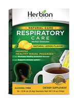 Herbion Naturals Respiratory Care Granules With Natural Lemon Flavor, 10 count sachet - Help Relieve Cold and Flu Symptoms, Promote Healthy Respiratory Function, Optimize Immune System