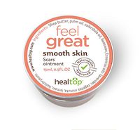 Healtop Smooth Skin Scar Natural Ointment 0.50 FL OZ Shea Butter, Palm Oil, Calendula Oil, Beeswax