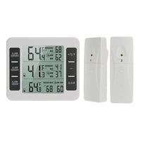 Restarty Refrigerator Thermometer Wireless Indoor Outdoor Temperature Sensor Guage with Audible Alarm
