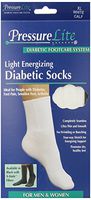 Activa Pressure Lite Light Energizing Diabetic Calf Socks, White, X-Large
