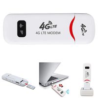 Mini WiFi Router,4G 100Mbps Unlocked Portable Mini Wireless LTE USB WiFi Dongle Network Hotspot 4G/3G Car WiFi Router Wireless Network Hotspot for Outdoor and Indoor on The Bus or in Car