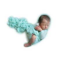Newborn Photography Props Newborn Wraps Baby Props Photo Christmas Rainbow Blanket for Boys Girls Photo Shoot(Light Green)