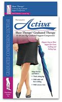 Activa Sheer Therapy 15-20 mmHg Panty Hose with Control Top, Smoke, Size C