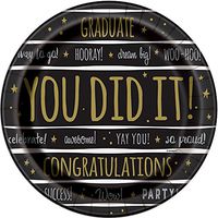 "You Did It!" Graduation Paper Party Plates, 9", 8 Ct.