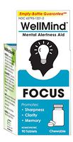 MediNatura WellMind Natural Mental Alertness/Focus Aid - 100 Tablets - Lemon