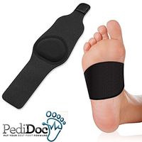 Plantar Fasciitis Arch Support Foot Sleeve Cushion with Gel Therapy - Compression Foot Sleeve for Heel Pain and Flat Feet - Rated #1 Quality Arch Pad for Foot Pain Relief and Arch Support (black)