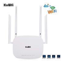 4G Wireless WiFi Router with SIM Card Slot 300Mbps Wireless Internet Router 4 LAN Port, 4 Antennas, WiFi Hotspot Support B1 / B3 / B7 / B8 / B20