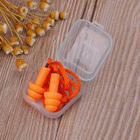 V2AMZ - Soft Silicone Wired Ear Plugs Noise Reduction Caps Earmuffs Hearing Protection J24 19
