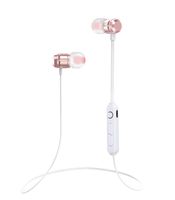 Wireless Sports Bluetooth Headphones, HD Stereo in-Ear Earbuds, Built-in Microphone, Running Workout Noise Cancelling Headphones Updated Version(Rosegold)