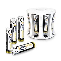 AAA Rechargeable Batteries with Battery Charger, keenstone 8 Pack 1100mAh 1.2V NiMH Batteries with AAA/AA Batteries Charger