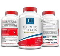 Trusted Nutrients Turmeric Curcumin Supplement with BioPerine® | High Absorption Curcumin Formula | Concentrated 95% Curcuminoids | Premium Pain Relief and Joint Support | 60 ct Vegetarian Capsules