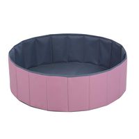 Kids Ball Pit Waterproof Folding Portable Baby Play Ball Pool(Balls Not Included)-Double Layer Oxford Cloth Not Need to Inflate Stable Ball Pit for Toddler (Pink, M-39.37in)