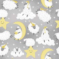 Jillson & Roberts Bulk Gift Wrap, Counting Sheep, 1/4 Ream 208' x 30"