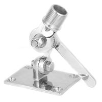 Suuonee Marine Antenna Base, Premium Marine VHF Stainless Steel Talkie Antenna Mount Adjustable Interphone Base Bracket Holder