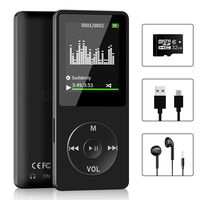 Aigital MP3/MP4 Player with 32 GB Micro SD Card and Support Up to 128GB, MP4 Music Player with FM Radio/E-Book, HiFi Lossless Sound（Built-in Speaker）