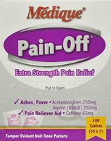 228-33 Pain-off Tablets 50x2 by Medique Pharmaceuticals -Part no. 228-33
