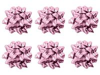 PMU Star Gift Bows 6 Inch Light Pink (6/Pkg) Pkg/12
