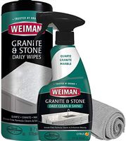 Weiman Granite Cleaner Kit - Non-Toxic for Granite Marble Soapstone Quartz Quartzite Slate Limestone Corian Laminate Tile Countertop