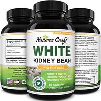 White Kidney Bean Carb Blocker - Natural Appetite Suppressant and Metabolism Booster for Weight Loss for Women - White Kidney Bean Extract Belly Fat Burner Keto Pills Natural Weight Loss Supplement